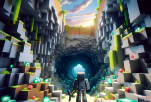 Exploring Caves and Cliffs Update in Minecraft 1.17.10